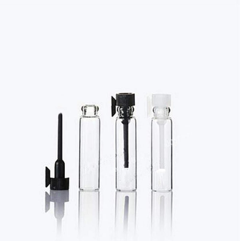 ELFENSTALL Elfensatll- 100PCS Transparent Clear 1ml 1/4 Dram Empty Glass Sample Vials With 0.5ml 10pcs Pipettes Droppers for Party Makeup Tool Essential Oils Aromatherapy Perfume Cologne - Image 4